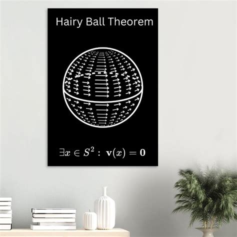 Hairy Ball Theorem Poster Topology Print Mathematical Poster Maths ...