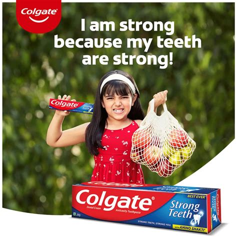 Buy COLGATE STRONG TEETH TOOTHPASTE ANTICAVITY TOOTHPASTE WITH AMINO ...