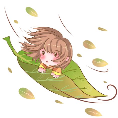 Children S Hand Painted Elements In The Frost Falling Leaves Of The ...