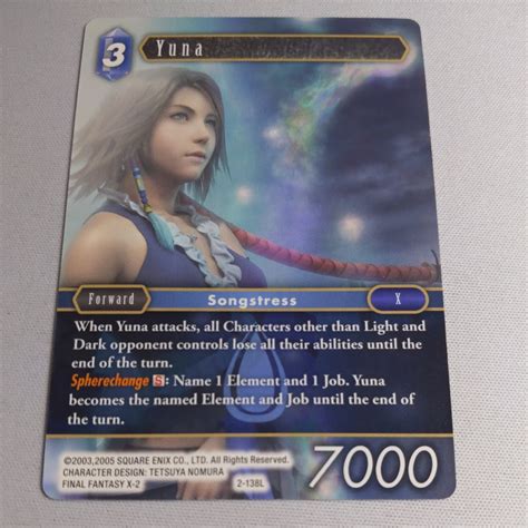 Final Fantasy TCG Opus II Yuna 2-138L | eBay