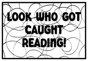 LOOK WHO GOT CAUGHT READING! Library Quote Coloring Pages worksheet by ...