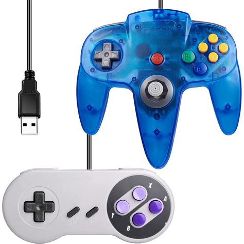 iNNEXT [Bundle USB Version] 2 Pack USB Classic Controller, PC N64 ...