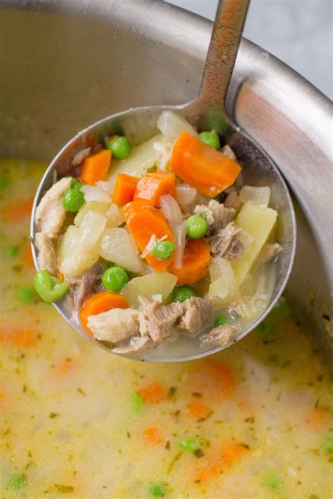 The Best Turkey Pot Pie Soup | The Clean Eating Couple