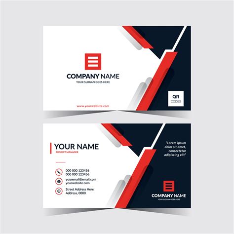 Business Card Template Front and Back 的图像结果