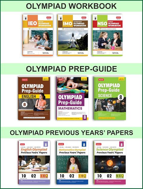 Buy MTG Class-8 (Mathematics, Science & English) IMO-NSO-IEO Olympiad ...