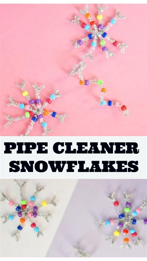 A beaded snowflake craft for kids math fine motor activity – Artofit