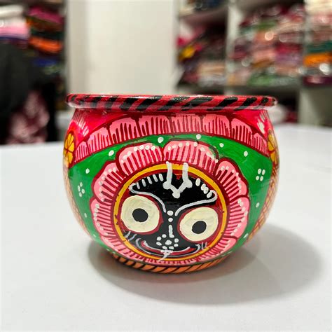 Odisha Handicraft Patachitra Painting Jagannath Deity God Family on Ma ...