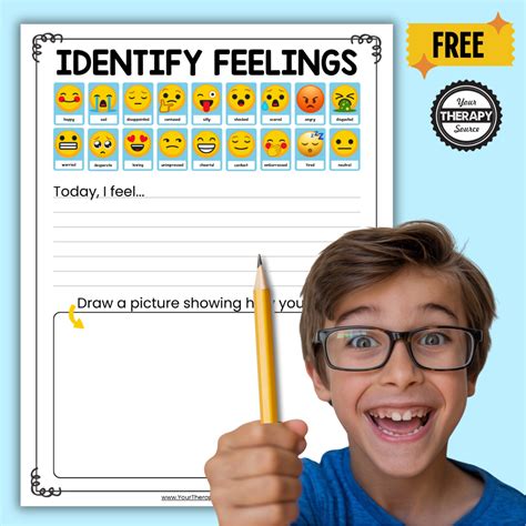 Identifying Feelings Worksheet - Free Printable - Your Therapy Source