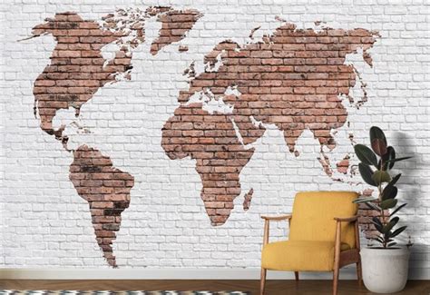 Shop World Map Wallpaper for Walls Online - From ₹99/sq ft
