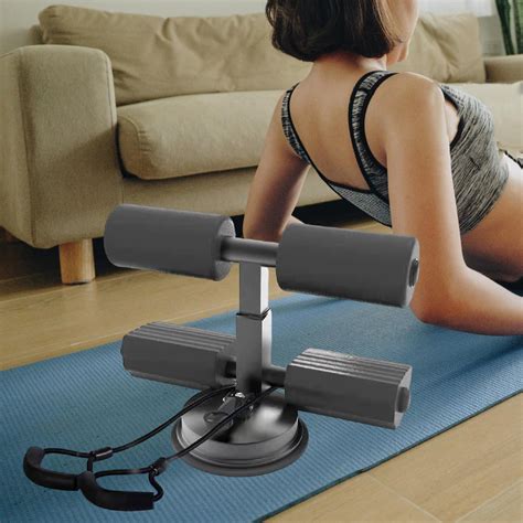 Sit up Bar Floor Abdominal Trainer with Strong Suction Cup Home Workout ...