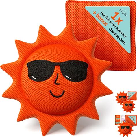 BubbyShine, Hot Tub Scum Absorber for Spa Hot Tub Cleaner - Hot Tub ...