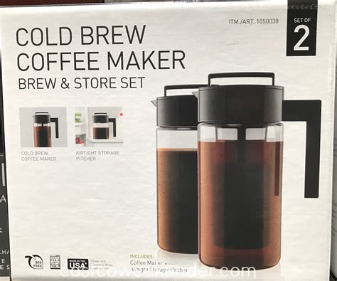 Takeya Cold Brew Coffee Maker Brew and Store Set | Costco Weekender