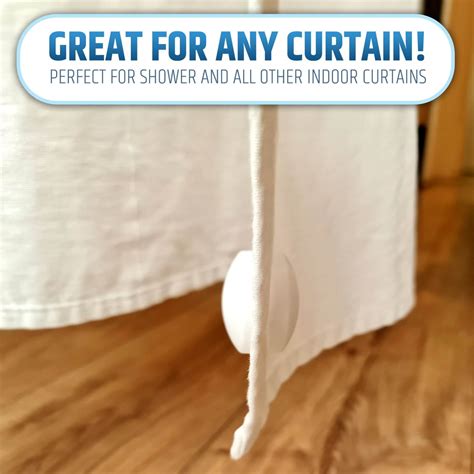 Powerful Anti-Billowing Magnetic Shower Curtain Weights - 360° Silicone ...