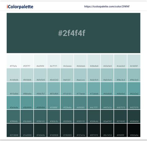 Dark Slate Gray Color | 2f4f4f | Color conversion CMYK | Hsl | Rgb ...