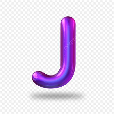 Purple Letter J