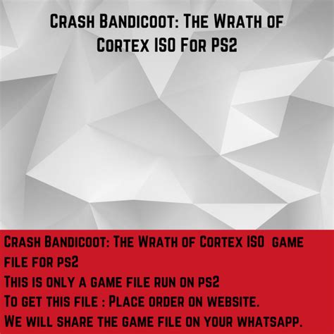 Crash Bandicoot: The Wrath of Cortex ISO File For Sony Playstation 2