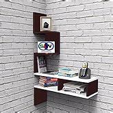 SAW SAQIB ALI WOODEN HANDICRAFTS Zig zag Corner Rack Shelves for Living ...
