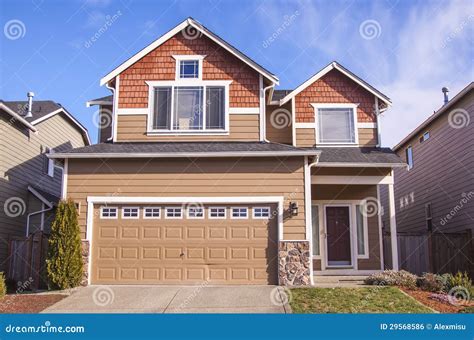 American style house stock photo. Image of huge, landscape - 29568586