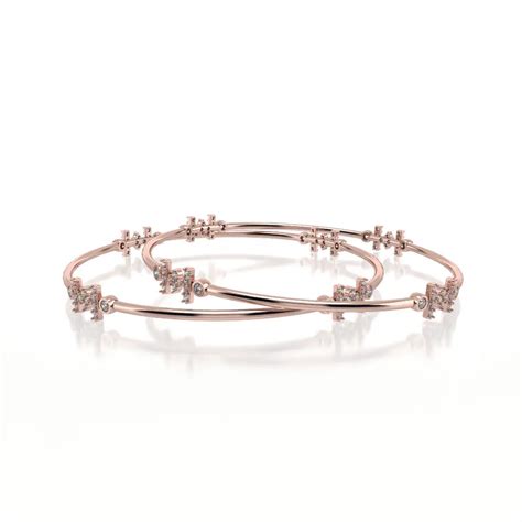 Priscilla 18kt Open Setting Diamond Bangle - EF-IF Diamond Jewellery
