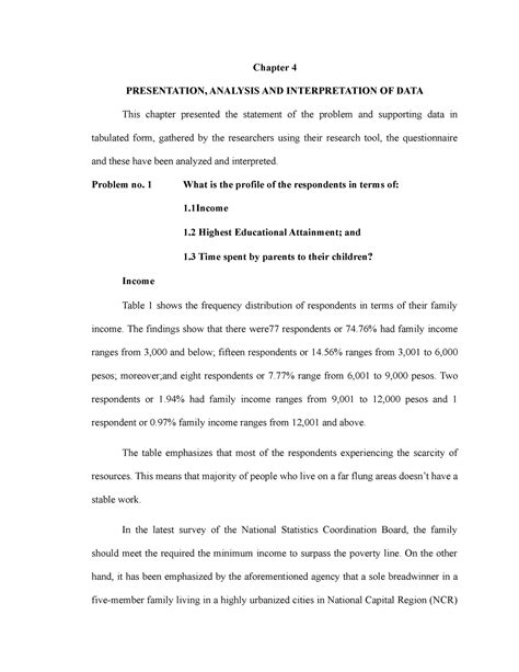 Image result for Chapter 4 Research Sample