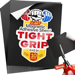 Strong Self-Stick Adhesive Magnetic Sheets 10 Pcs (4"x6"/10x15cm ...