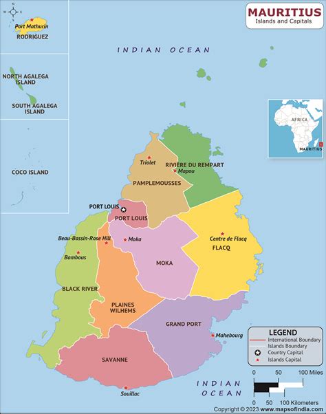 Mauritius Islands and Capitals List and Map | List of Islands and Capitals in Mauritius