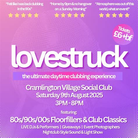 The ULTIMATE Daytime Clubbing Experience - CRAMLINGTON, Cramlington ...