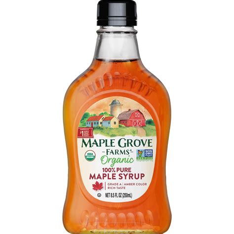 Maple Grove Farms Organic Pure Maple Syrup, 8.5 fl oz - Walmart.com