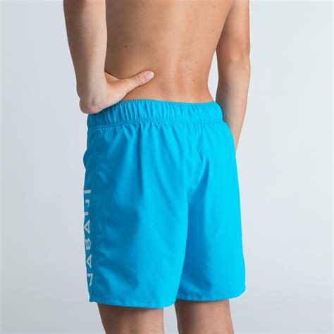Boy Swimming Shorts 100 Basic Blue
