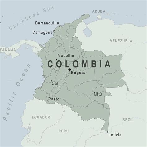 Printable Colombia Map – Free download and print for you.