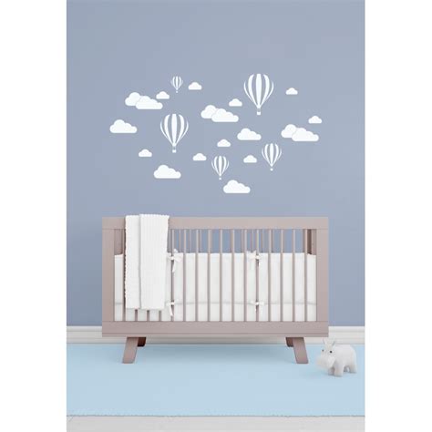 Stampa-Stampa.com Wall decal stickers "air balloon and Clouds". :Wall ...