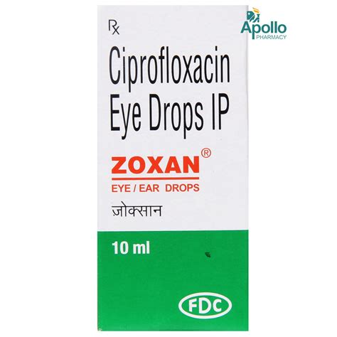 Zoxan 0.3%W/V Eye Drops 10ml Price, Uses, Side Effects, Composition ...