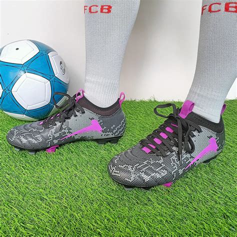 Buy TOPSFEBA Soccer Cleats Mens Womens FG Football Boots Youth Training ...
