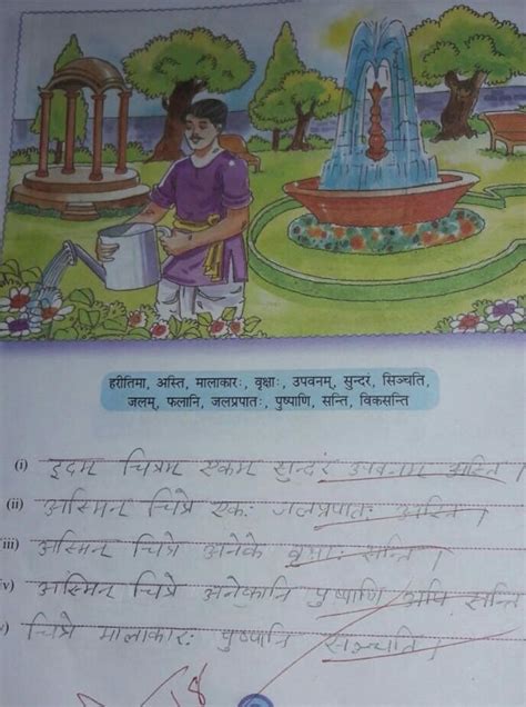 chitra varnan in sanskrit on garden - Brainly.in