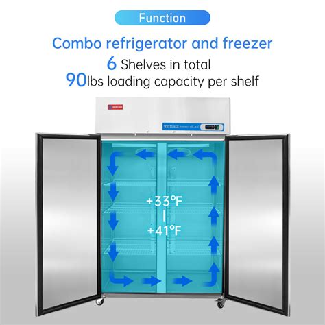 Commercial Reach in Fridge, 2 door 36 Cu.ft Stainless Steel Commercial ...