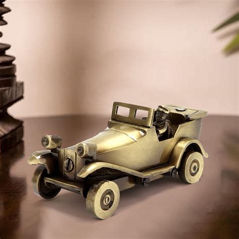 Brass Roofless Vintage Motor Car Showpiece – Two Moustaches Store