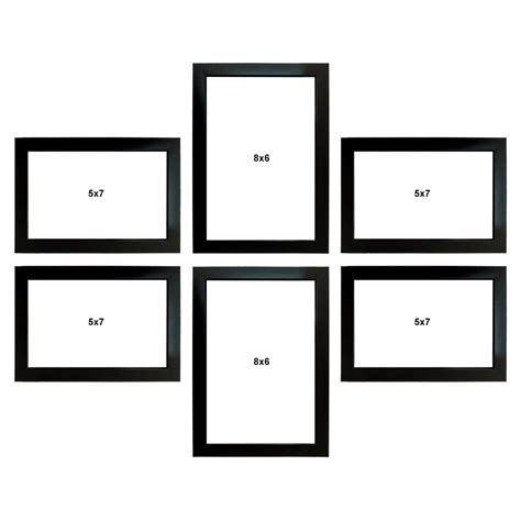 Kuber Industries Collage Photo Frame For Living Room, Wall Set of 6 ...