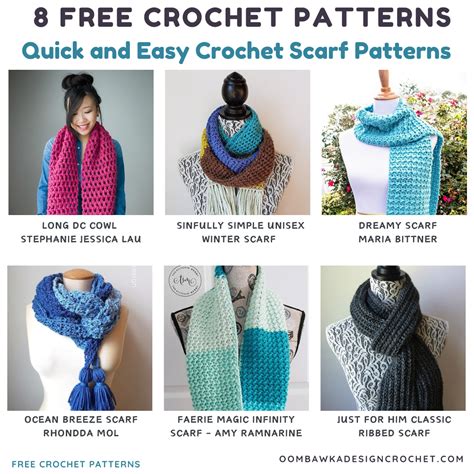 Free Printable Crochet Scarf Patterns
