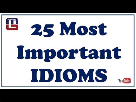 Idioms and Phrases with Meanings - 1 Video Lecture - IBPS PO Prelims ...