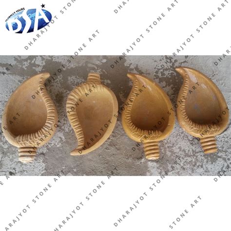 Indoor Brown Marble Shankh Bowl – Dharajyot Stone Art
