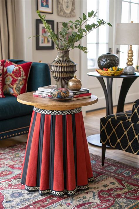 17+ Charming Skirted Side Table Ideas for Your Home