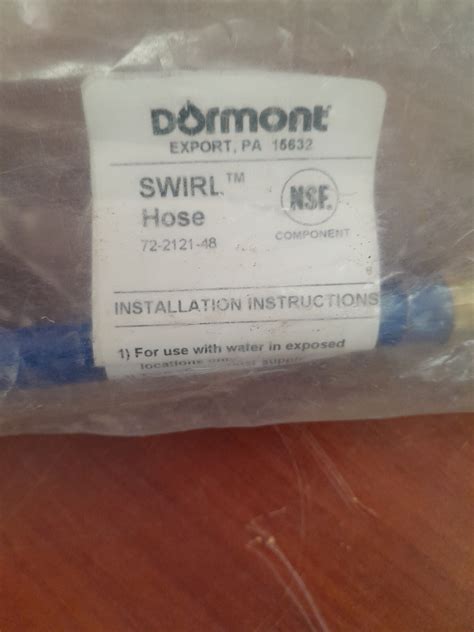 DORMONT 72-2125-48 48" x 3/8" Water Line Swirl Hose w/Quick Disconnect ...