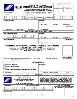 2006 Form PH SSS Member Loan Application Fill Online, Printable ...