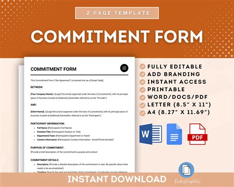 Engineering Team Commitment Form 的图像结果
