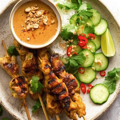 Thai Chicken Satay with Peanut Sauce: A Perfect Blend of Flavors ...