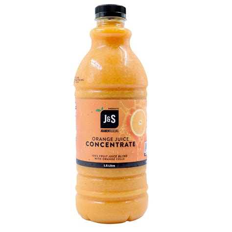 J&S Orange Juice Concentrate 1.5L - Joubert en Seuns Products