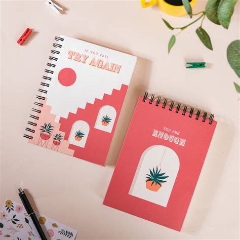 Printed Hardbound Planner And Notepad Set