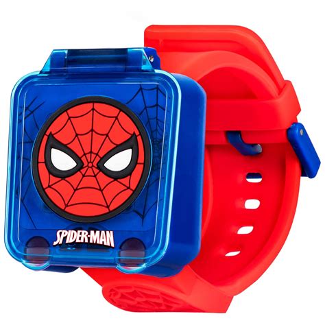 Accutime Marvel Spider-Man Educational Learning Digital Blue Watch for ...