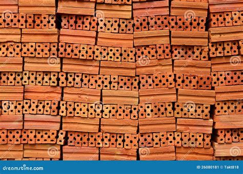 Red Clay Bricks stock image. Image of bricks, retro, crisp - 26080181