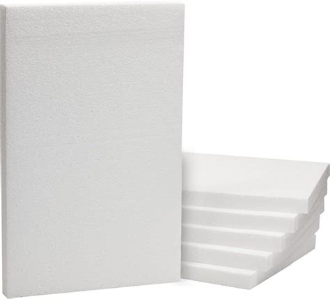 6-Pack 1-Inch Thick Foam Board Sheets 17x11 - Ideal for DIY Projects ...